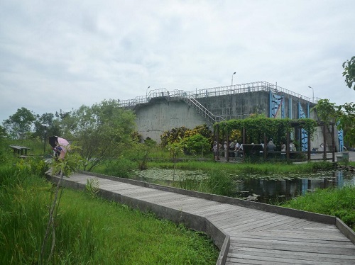淨水場區與木棧道，2012年攝。