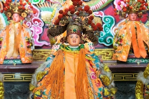 蘇澳海神爺。資料來源：筆者攝於2020年5月7日。海神爺奉祀於永福宮二樓，為咸豐年間就已存在，為早期蘇澳航運業重要守護神。