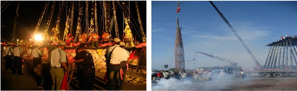 2013年在頭城文小一預定地舉辦的搶孤會場