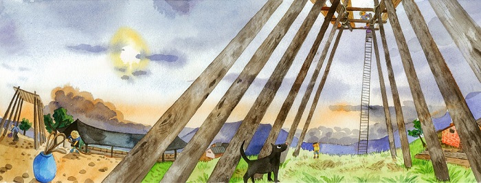 雄偉的孤棚不禁讓人起敬畏之心