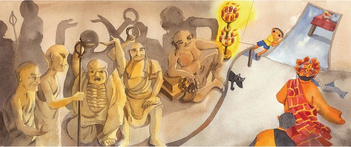 道士誦經講道開悟度化，讓好兄弟得以聞道脫離苦海。