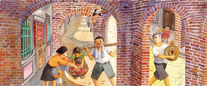 農曆七月尾最後二天最熱鬧，水燈遊街、放水燈還有搶孤，還有家家戶戶辦流水席。而在搶孤的前一天，每個綁孤箋的村落裡，會有一人敲鑼、一人挑著籃子，向村民收集供品。以前的人窮，能獻出的供品少，據說募集而得的供品，連孤箋表面都鋪不滿。