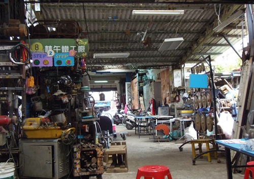 林午鐵工廠現況空間，2019年攝。