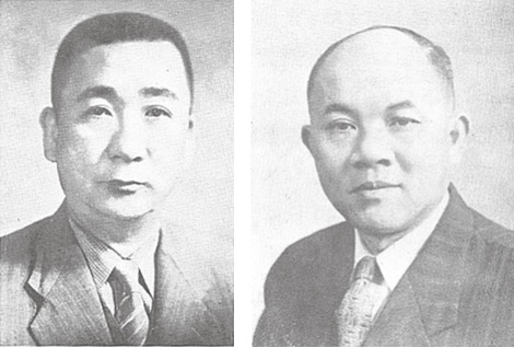 左圖：第一任民選縣長盧纘祥  /  右圖：林才添不僅是首屆頭城鄉民代表會選為第二屆頭城鄉鄉長，1960年更是高票當選為宜蘭第四屆縣長。