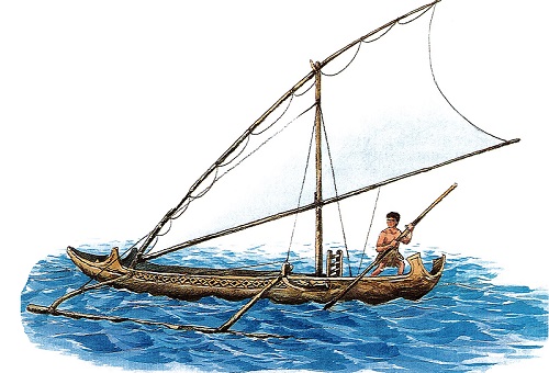 語言學家發現猴猴語具有大洋洲密克羅尼西亞語言的特徵，推測他們可能來自遙遠的密克羅尼西亞，那他們到底靠何種交通工具橫越大洋？東南亞和大洋洲的南島語族通常靠舷外浮桿船往來大洋。台灣的南島語彙僅有獨木舟，缺乏這種舷外浮桿船，也許在台灣定居的年代久遠，讓人忘記祖先時代的交通工具。