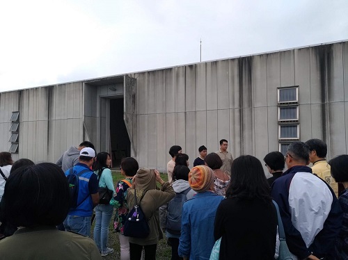 黃銘哲工作室外，2019年攝。