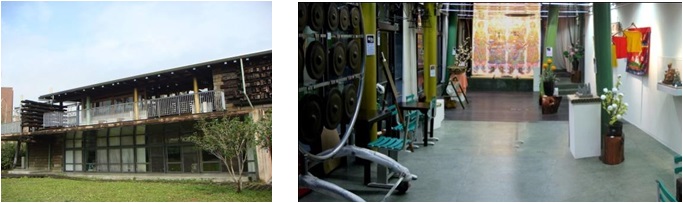 左圖：以楊士芳紀念林園為據點核心  / 右圖：「宜蘭城工藝展」展現舊城文化精華