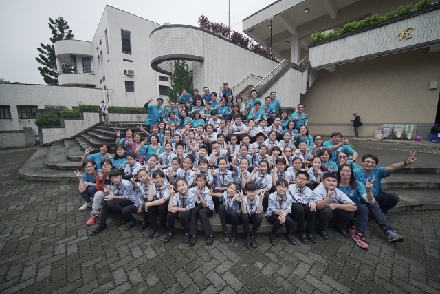 北成國小國樂團合照。