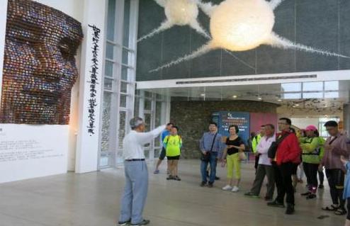 陳定南紀念館1樓大廳藝術家館內間照片設計裝置藝術 / 2019年攝 / 陳定南教育基金會提供