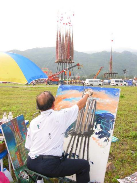 構圖描繪孤棧