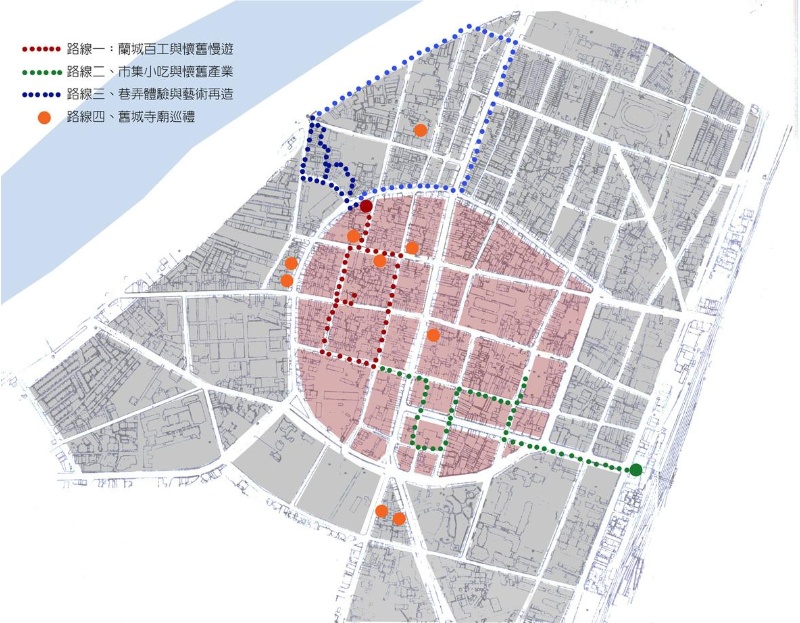 慢遊宜蘭城導覽地圖