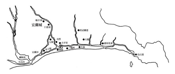 溪北的溪流均往東匯，因受沙丘阻擋無法出海，形成面積廣大的低濕、沼澤地帶