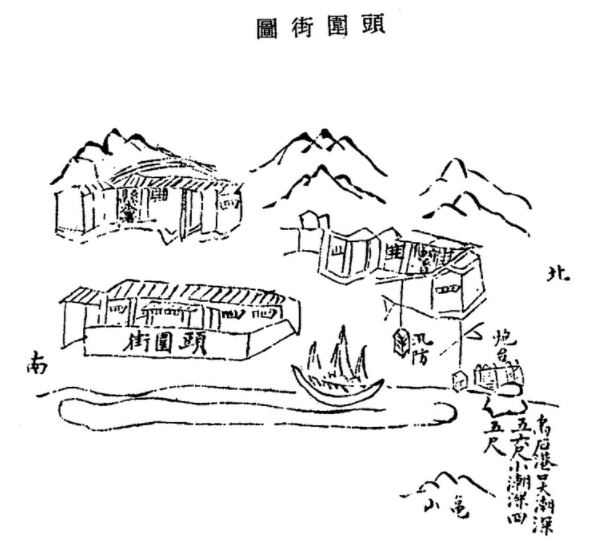 古早的頭圍街圖