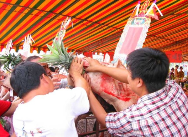 準備供品的過程