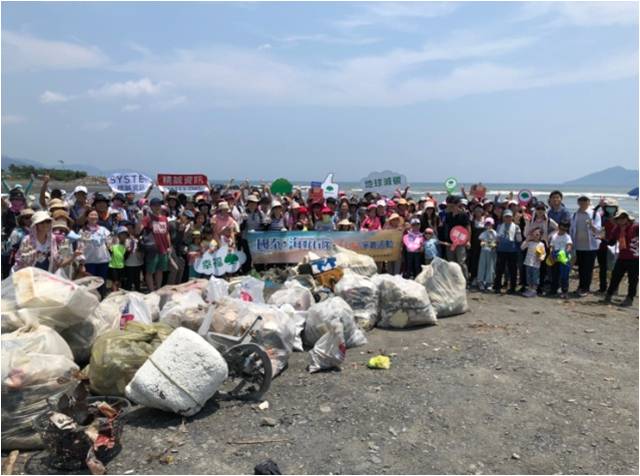 淨灘統計清出524公斤的海廢垃圾
