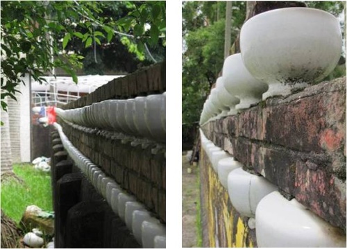 頭城蓮光寺圍牆之高壓電瓷礙子圍欄