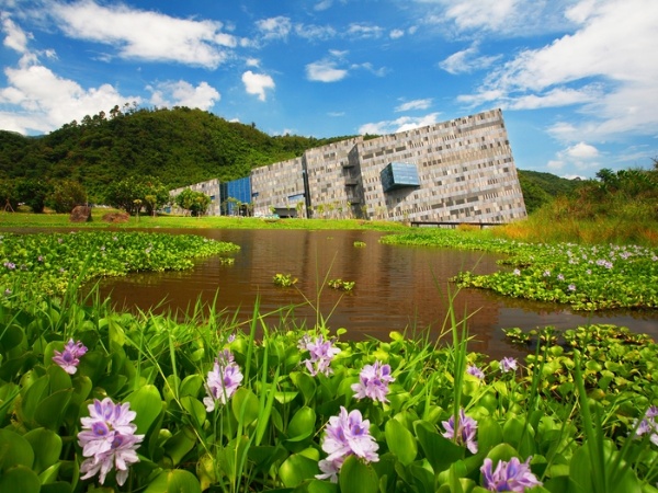 蘭陽博物館的烏石礁濕地(邱顯竹 攝，蘭陽博物館 提供)