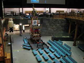 圖1： 常設展中的「中村座劇場」常有傳統樂器、傳統戲劇演出