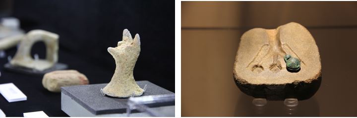 漢文遺址呈現出成熟的高溫工藝，展示各種裝飾與工具用品