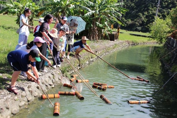 為了將木材運送到平地，五木工程師運用木馬道、管流將木材運送下山