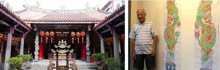 左：舊城廟宇結合工藝精華 / 右：精湛的工藝成就