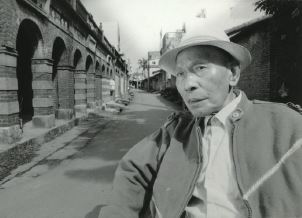 李榮春去世前三週攝於和平街。