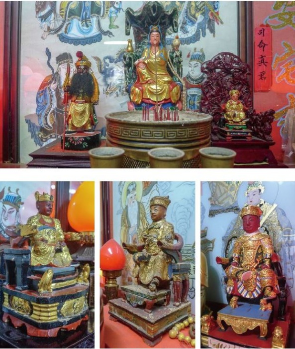 舊頭城市區北門和大坑里民宅供奉的廣澤尊王神尊( 泉州人守護神)。( 張恆瑞 攝)