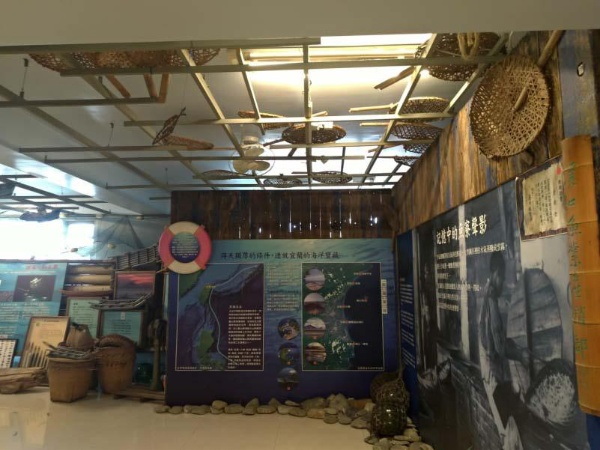 展示館內漁業文化介紹/2019年攝
