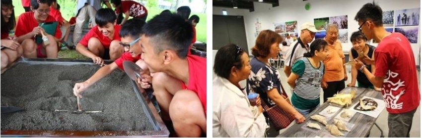 圖4：多樣教材及教具讓學生們能快樂學習(左) / 圖5：除了學生外也適合一般社會大眾(右)