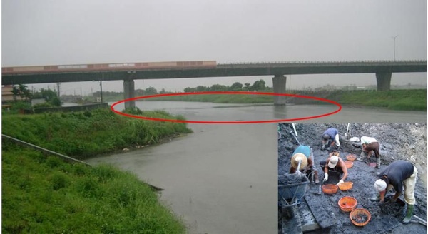 圖11：淇武蘭遺址位於現今河道上