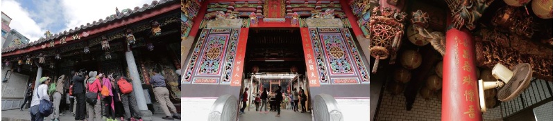 三川殿的構架則是二通三瓜，通為「通樑」，瓜即「瓜筒」。