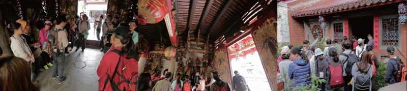 宜蘭城隍廟三川殿兩邊的門是關起來的，只能從中間進入，不似其他廟宇須從龍邊進廟門。