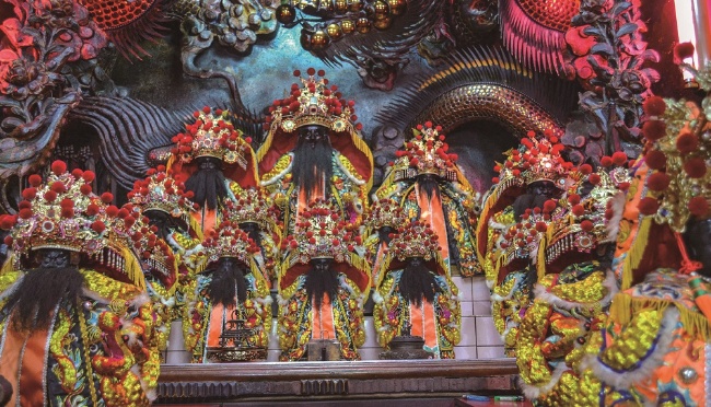 頂埔順天府池府王爺廟神龕。(張恆瑞 攝)