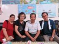 陳為長與採訪團隊合影