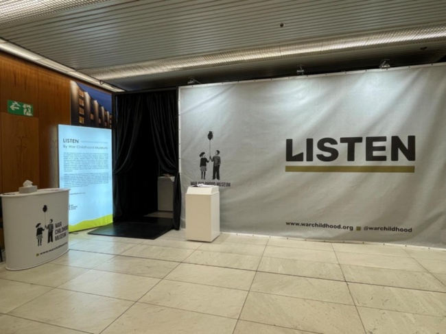 戰爭兒童博物館（The War Childhood Museum）策劃的大會期間限定展－「傾聽展」