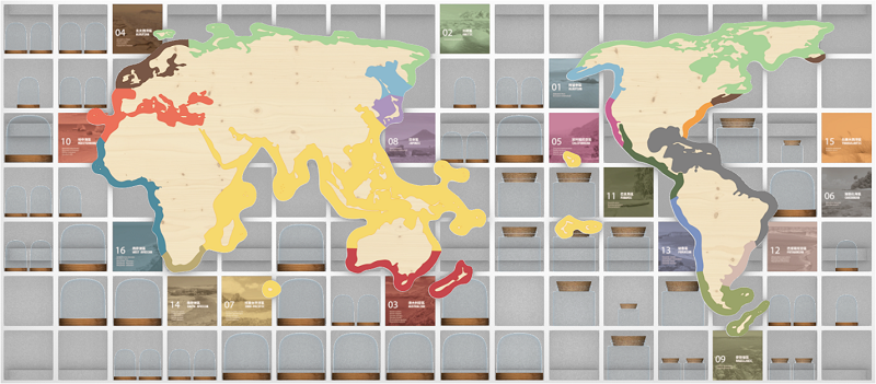 貝類的世界分區