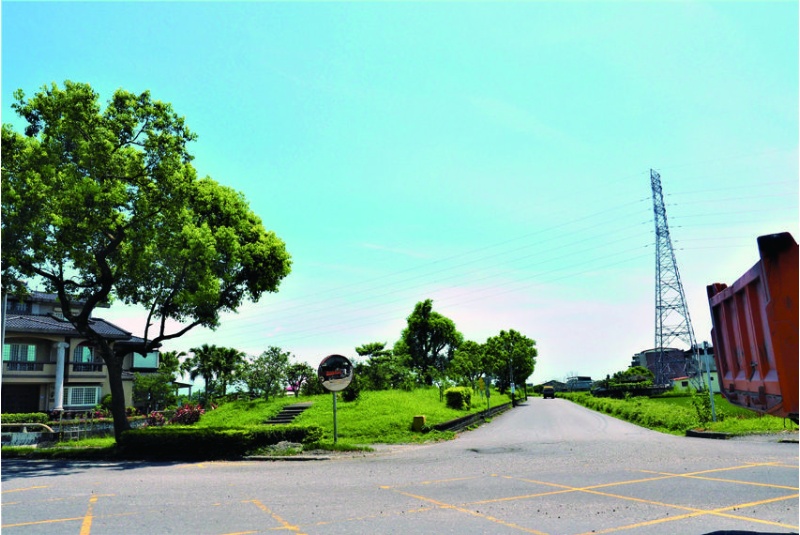 大洲堤上游的起點。（陳財發提供）