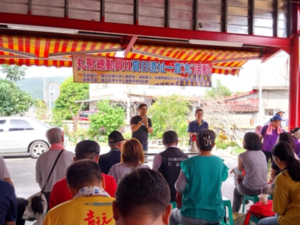 陳碧琳館長親自到場和民眾體驗同樂並歡迎大家參觀蘭陽博物館。