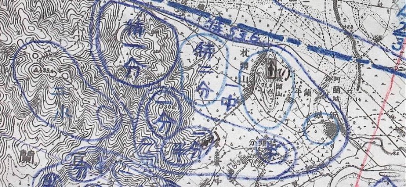 圖6：枕山地區之〈雷神部隊陣地編成要圖〉局部。