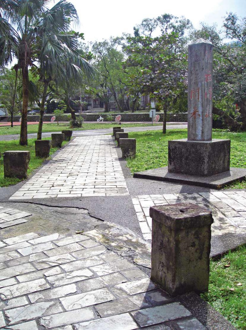 圖3：位於蘇澳國中校園內的蘇澳神社遺跡。
