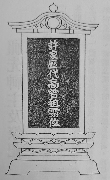 圖7：日式神主。資料來源：陳金田，〈祖先神主與祭祀〉，《臺灣 風物》第 39 卷第 2 期，1989 年 6 月，頁 100。