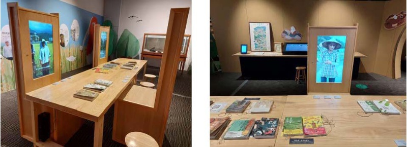 圖9：展場中播放小農的短影片，聽聽她(他)們的理念與故事。