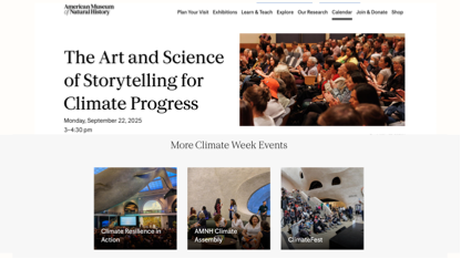 圖2:美國自然歷史博物館的氣候活動(整理自官網)