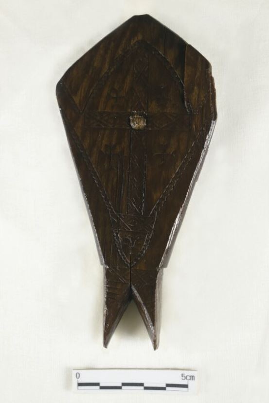 魚形雕版（蘭陽博物館提供）