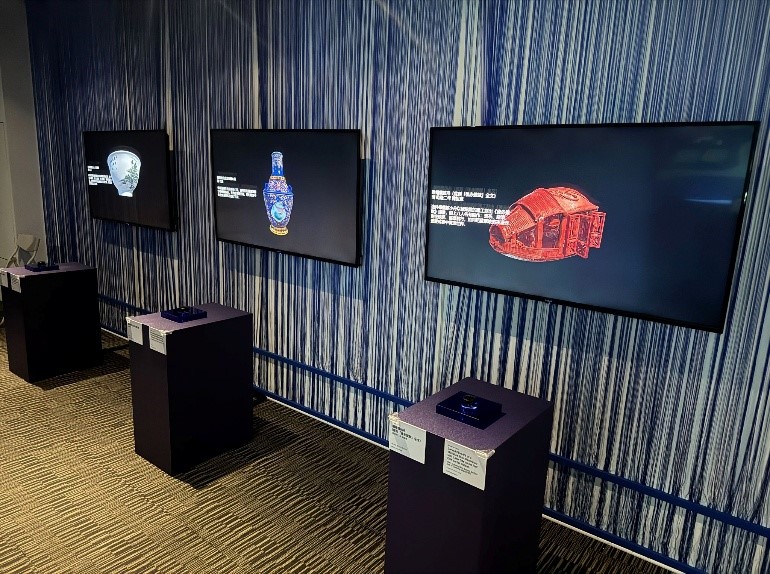 〈掌上奇珍〉數位裝置—旋鈕互動介面（國立故宮博物院提供）