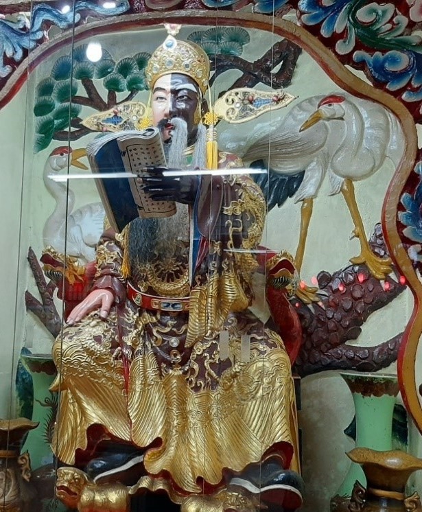 圖7：宜蘭東嶽廟陰陽司神像---頭城羅阿忠 雕製（資料來源：本案自行拍攝）