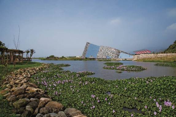 建築と景観 - 蘭陽博物館の湿地