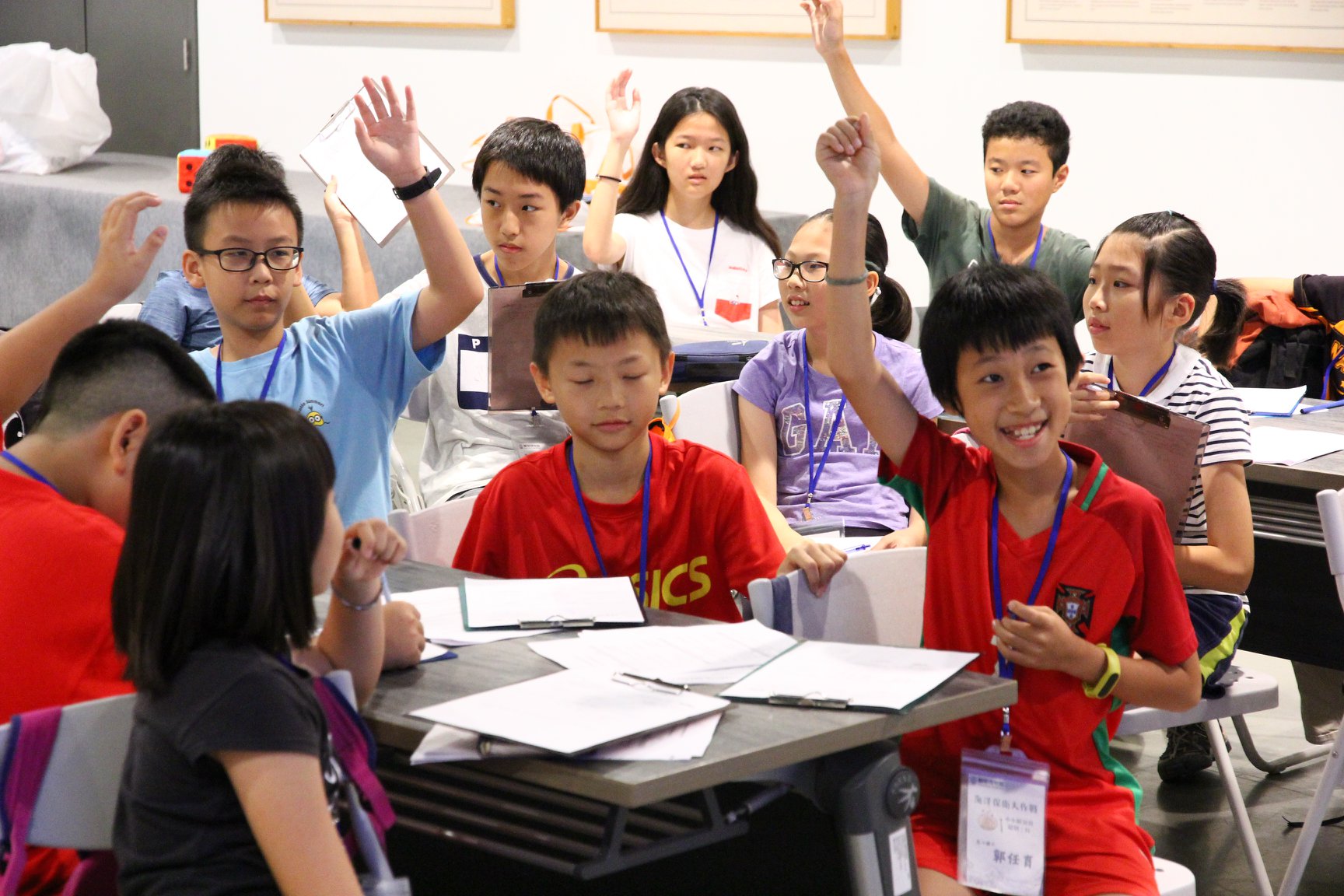 2019年蘭陽博物館守護海洋全面啟動計畫-小小解說員培訓:學員舉手回答問題(點擊放大)