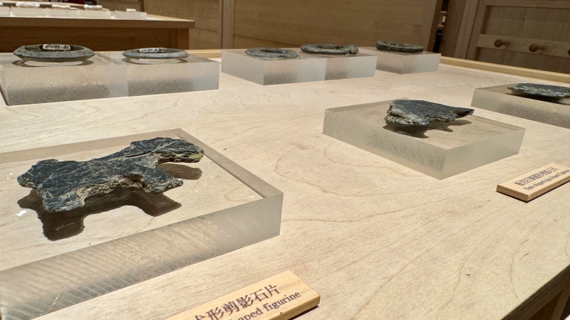 漢本考古遺址有多樣的石材，常見的板岩