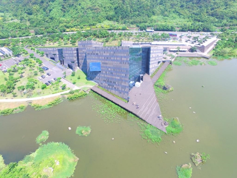 蘭陽博物館建築空拍照